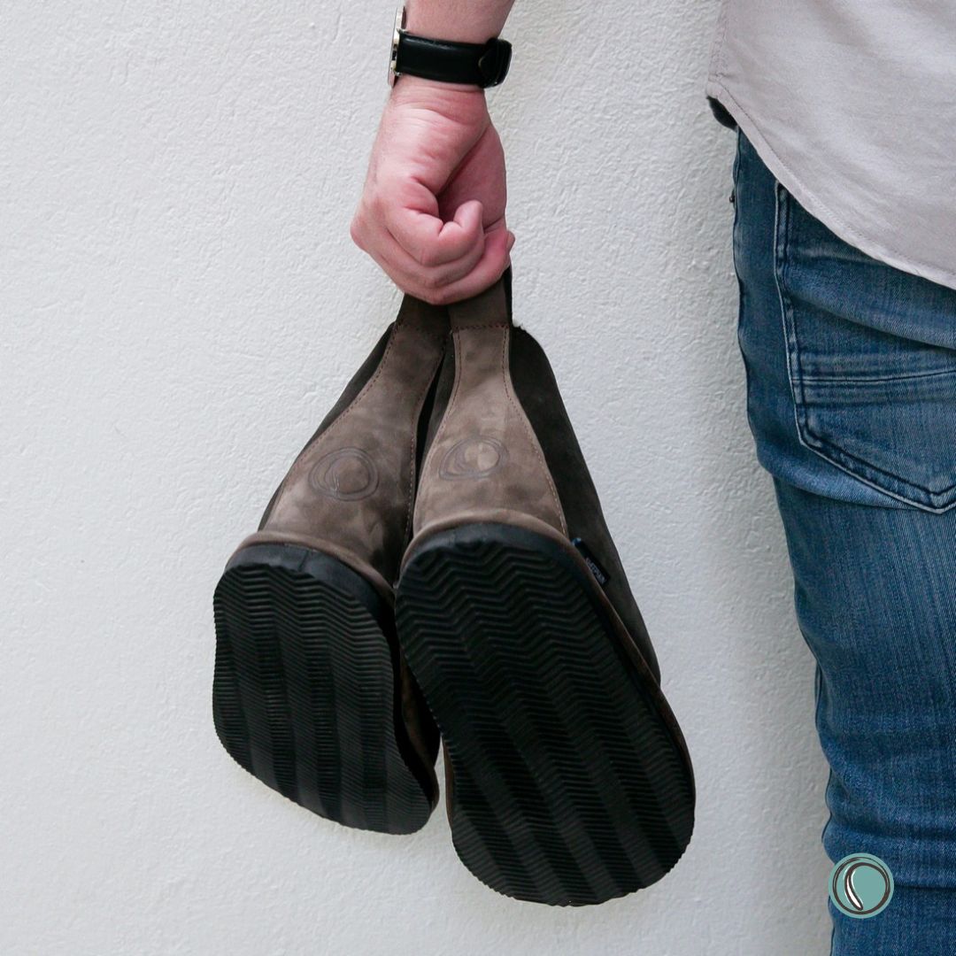 Shushu Ankle Boots | Chocolate | Sheepskin & Suede | MADE TO ORDER