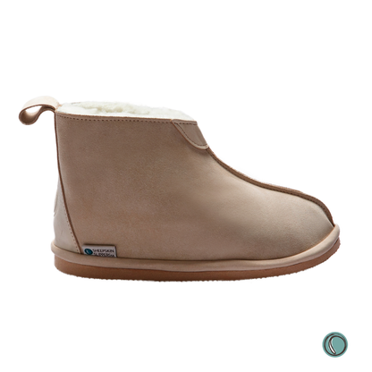 Shushu Ankle Boots | Stone | Sheepskin & Suede