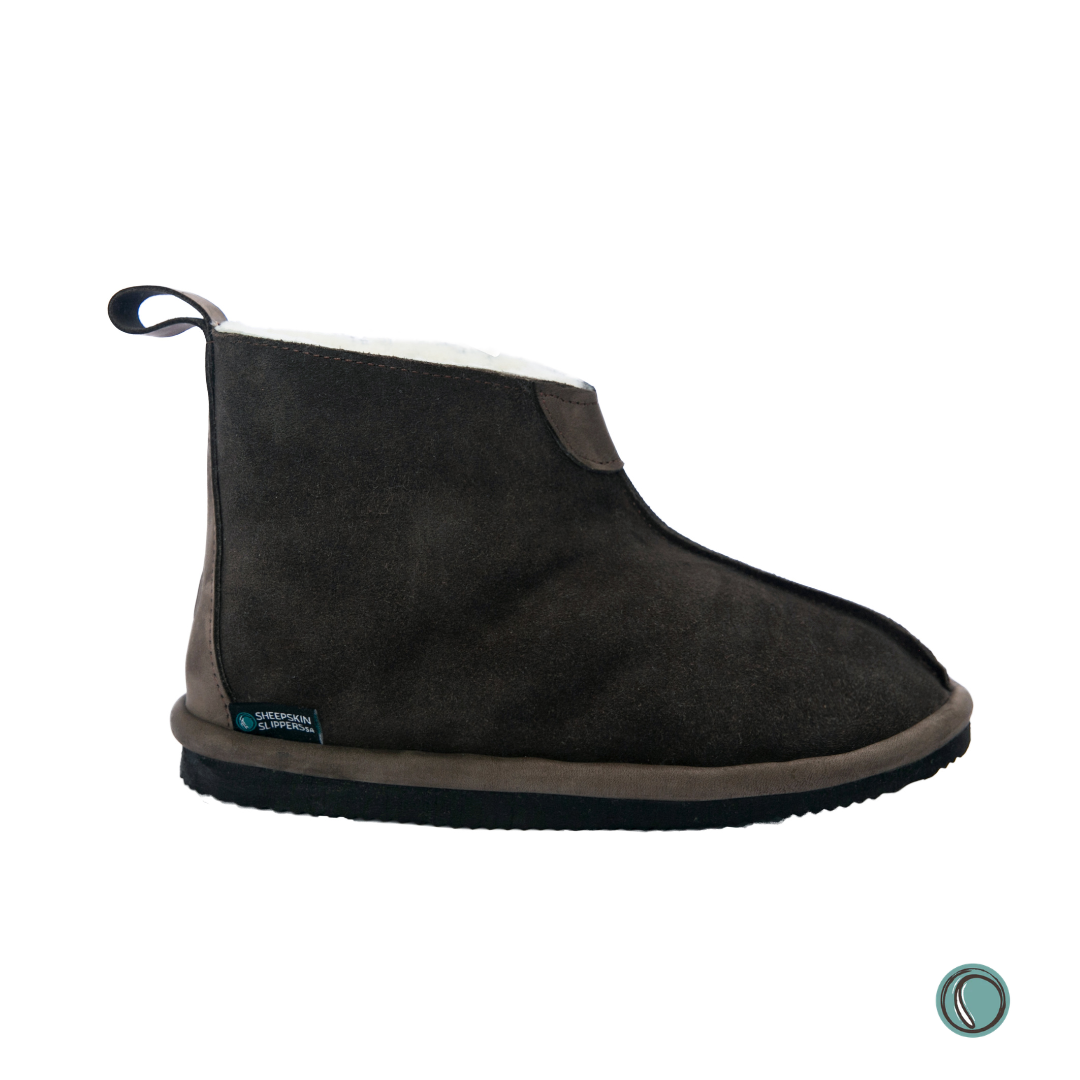 Shushu Ankle Boots | Chocolate | Sheepskin & Suede | MADE TO ORDER