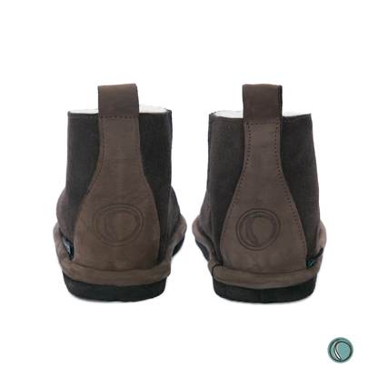 Shushu Ankle Boots | Chocolate | Sheepskin & Suede | MADE TO ORDER