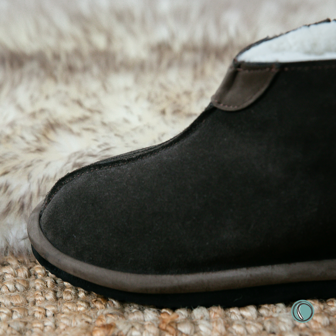 Shushu Ankle Boots | Chocolate | Sheepskin & Suede | MADE TO ORDER