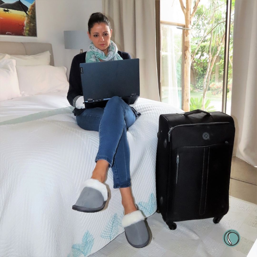 Mule Wool Collar Slippers | Slip-On | Charcoal | Suede & Sheepskin | MADE TO ORDER