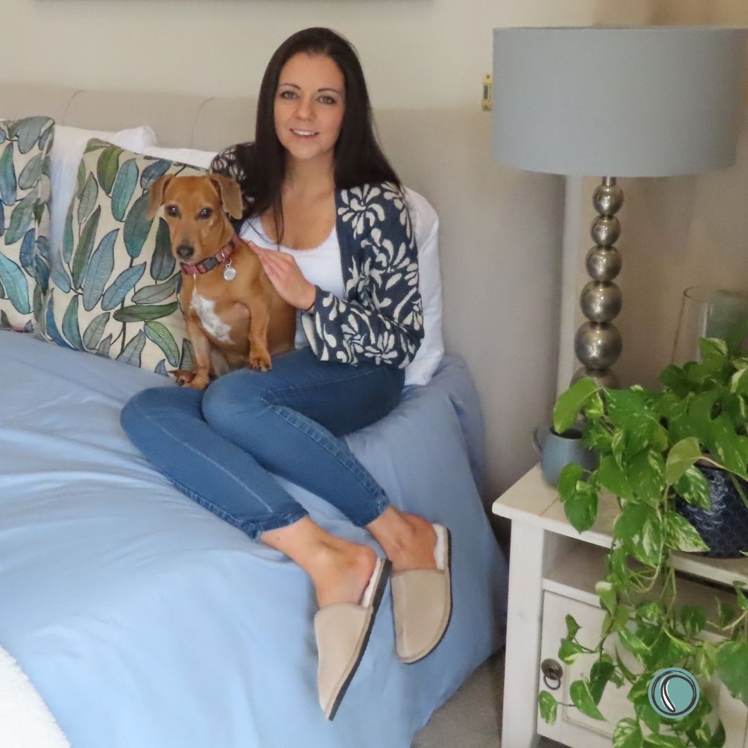 Mule Binding Collar Slippers | Slip-On | Stone | Suede & Sheepskin