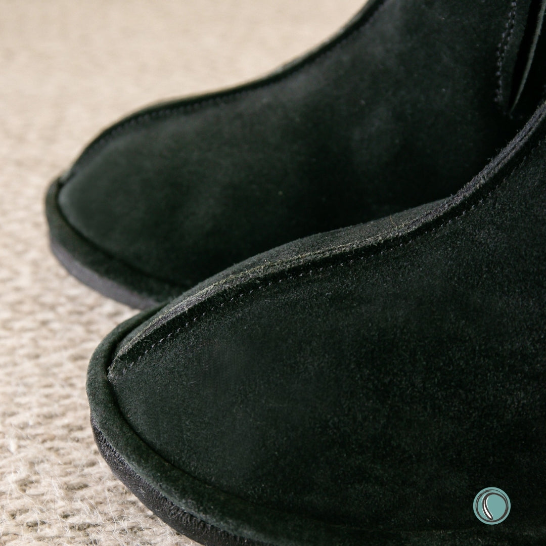 Sale | Size 4-8 | Shushu Ankle Boots | Black & Cheetah | Sheepskin & Suede