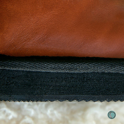 Sale | Size 6 | Cosy Shepherd Slippers | Non-Slip TPU Sole | Gingerbread | Sheepskin & Leather