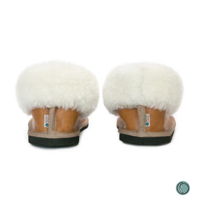 Cosy Shepherd Slippers | Toffee | Leather & Sheepskin