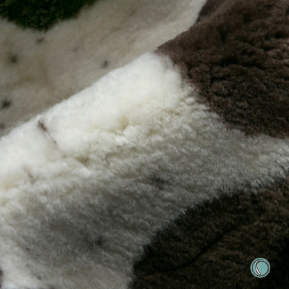 Crossbreed Sheepskin | Brown Natural Dots