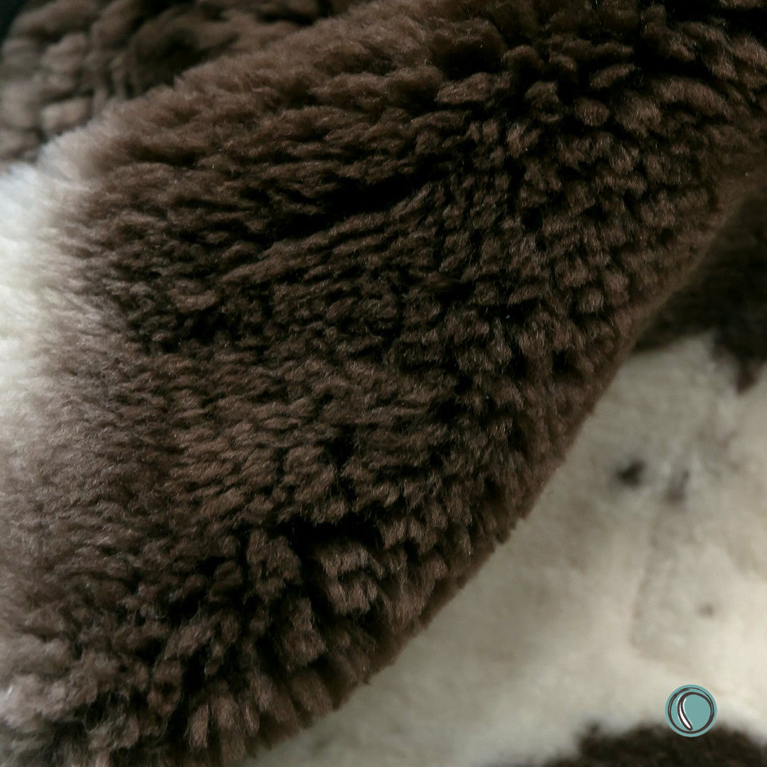 Crossbreed Sheepskin | Brown Natural Dots