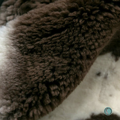 Crossbreed Sheepskin | Brown Natural Dots