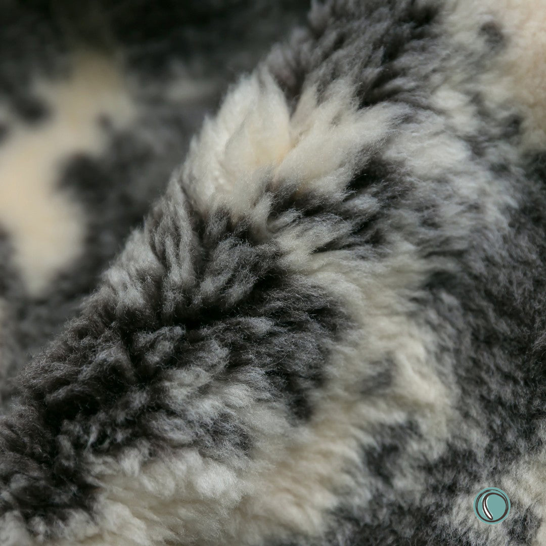 Crossbreed Sheepskin | Grey Dark Brown