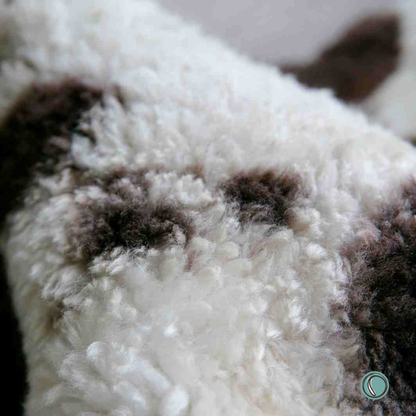 Crossbreed Sheepskin | Natural With Brown Markings