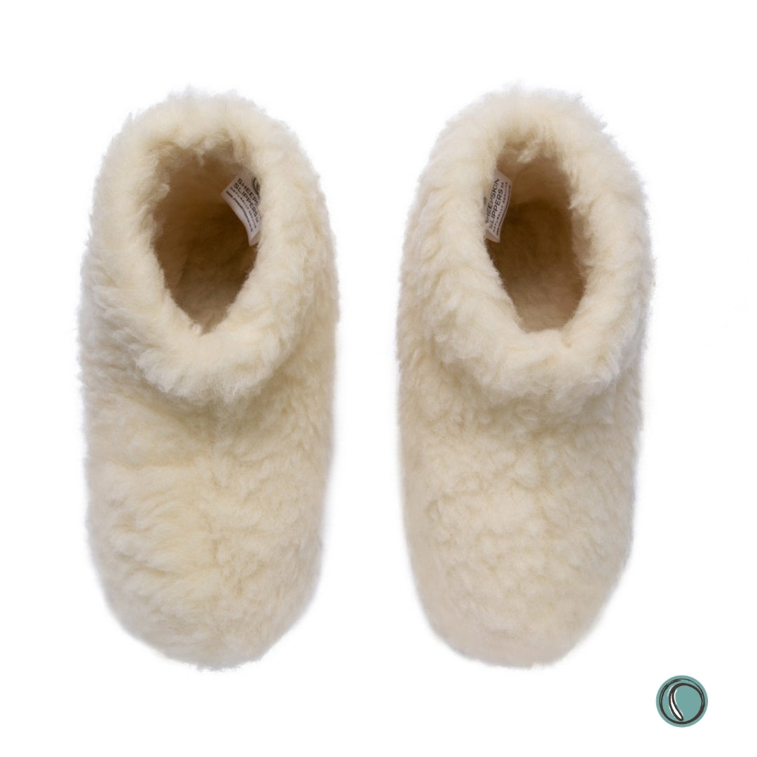 High Igloo Classic Slippers | Cream | Wool Lining | MADE TO ORDER
