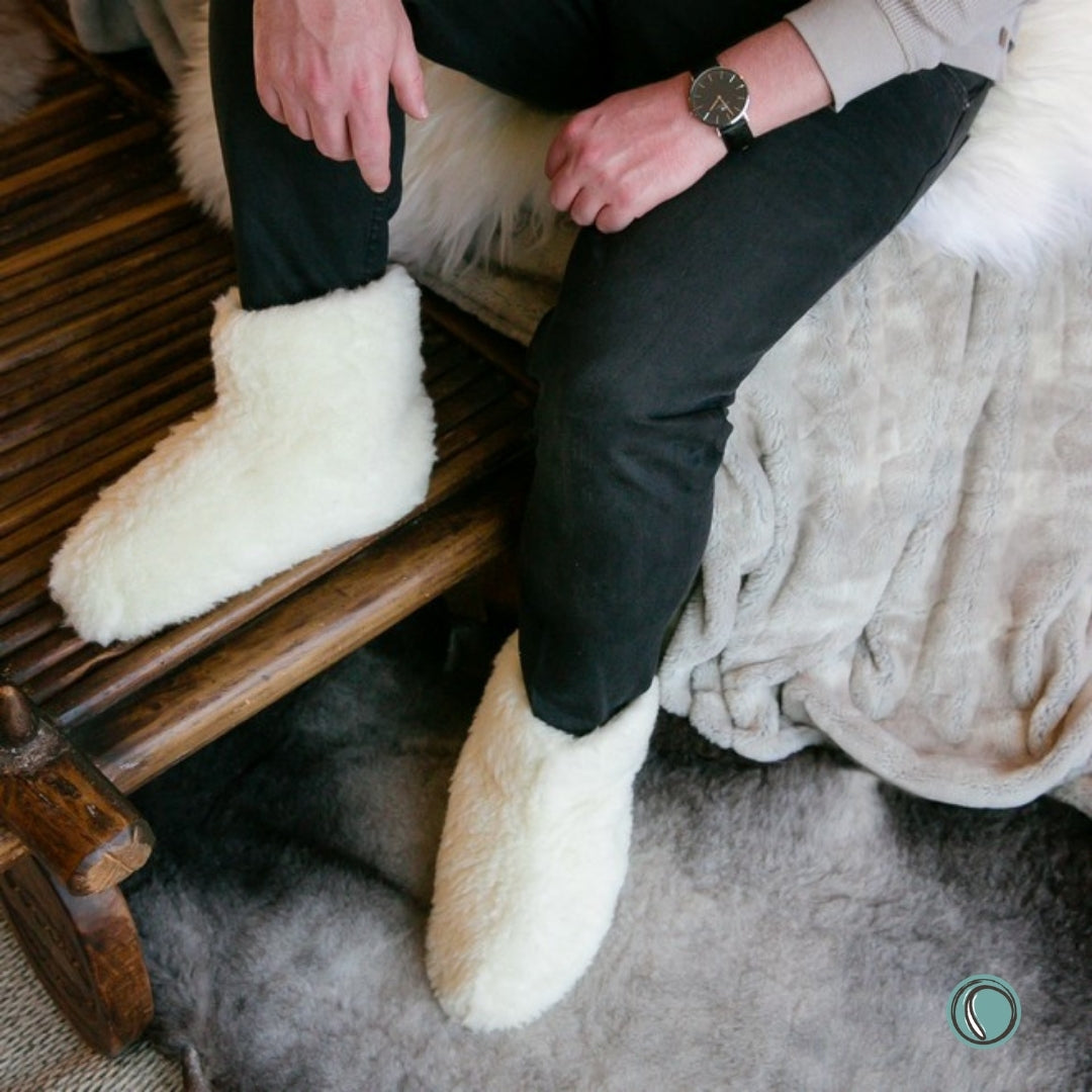 High Igloo Classic Slippers | Cream | Wool Lining | MADE TO ORDER