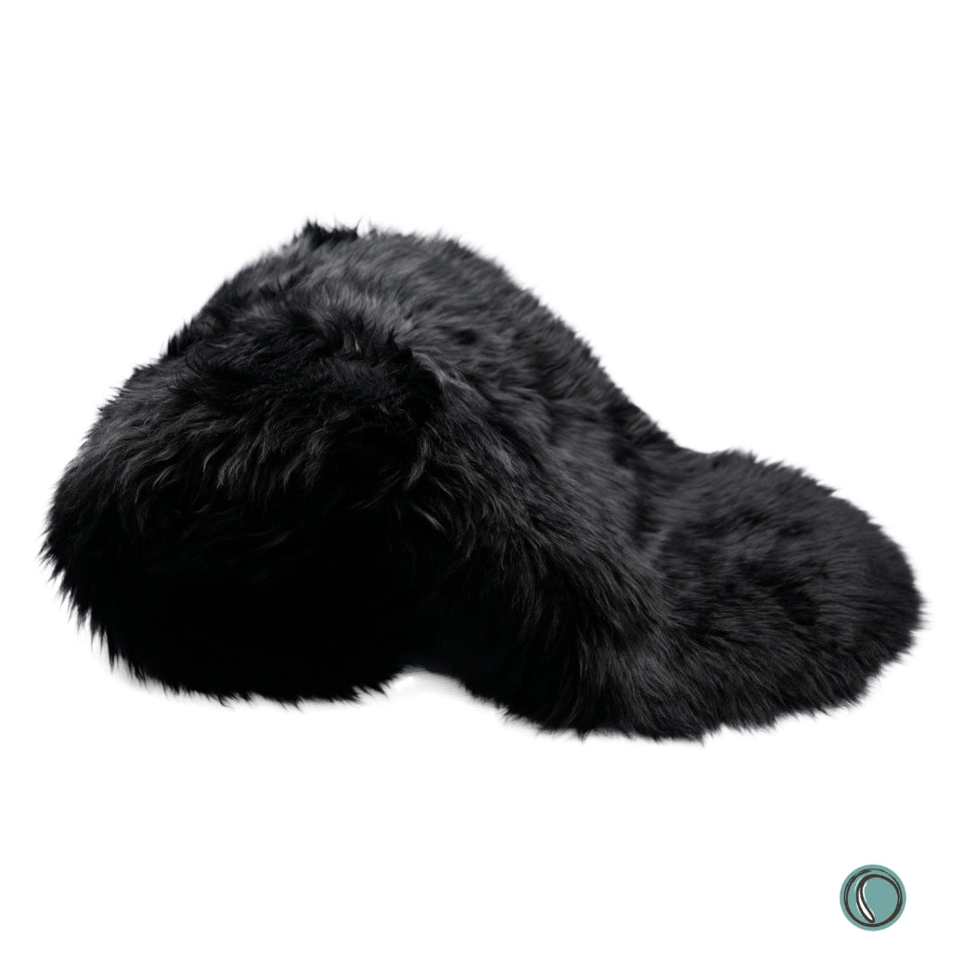 Long Wool Sheepskin | Black