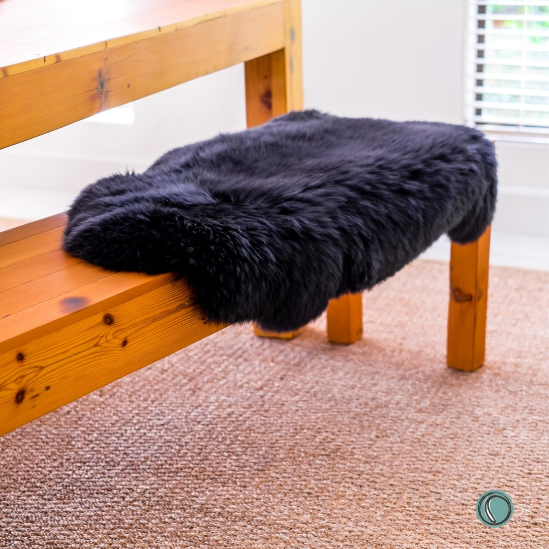 Long Wool Sheepskin | Black