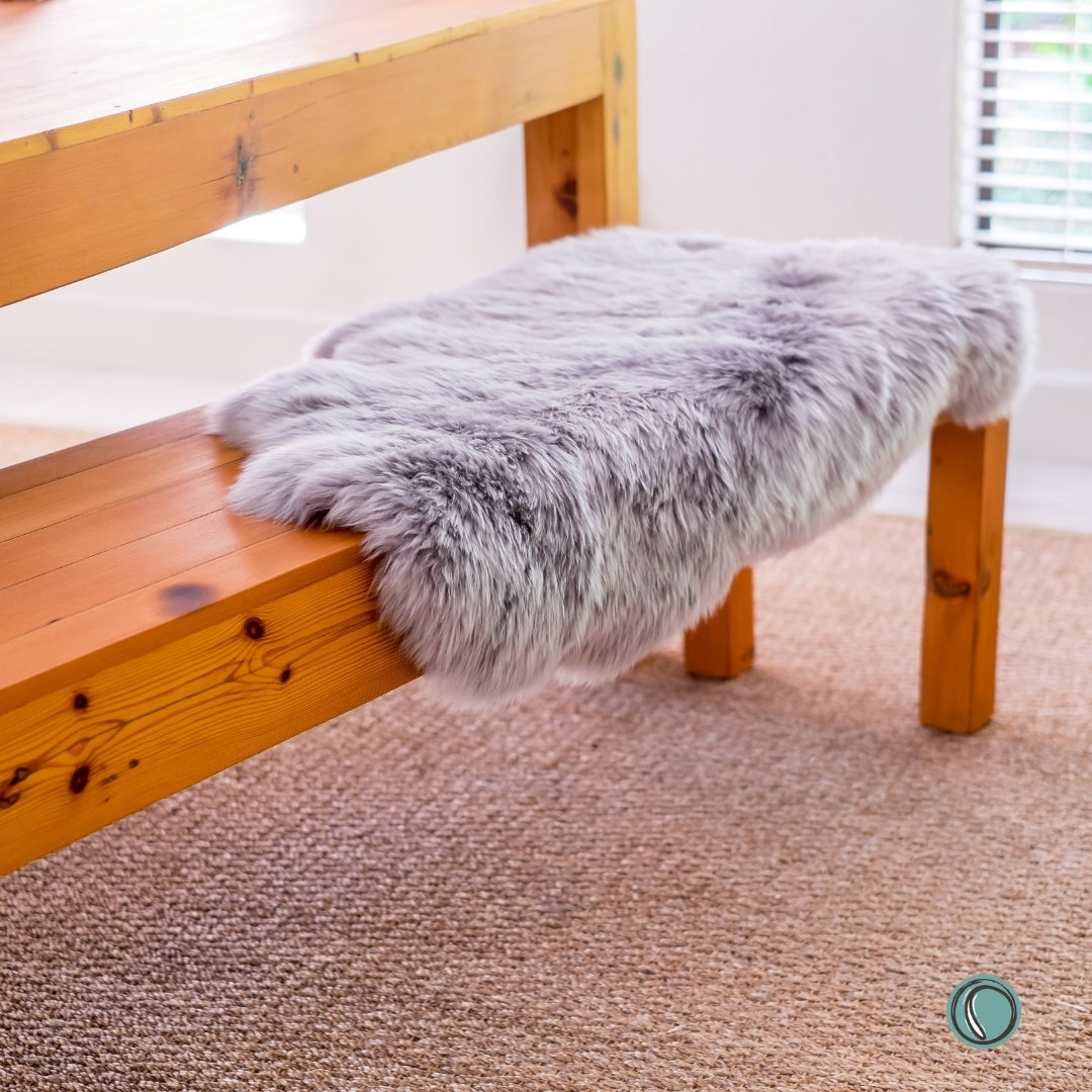 Long Wool Sheepskin | Light Grey