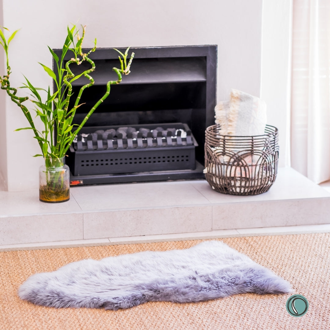 Long Wool Sheepskin | Light Grey