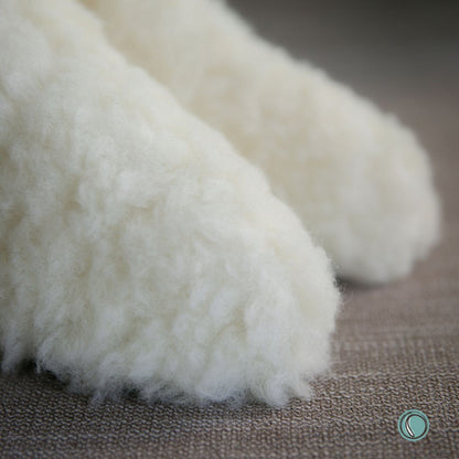 Low Igloo Classic Slippers | Cream | Wool Lining | MADE TO ORDER