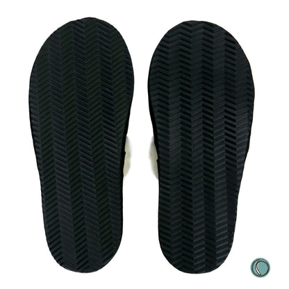 Mule Wool Collar Slippers | Slip-On | Black | Suede & Sheepskin | MADE TO ORDER