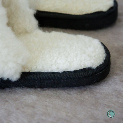 Mule Wool Collar Slippers | Slip-On | Chocolate | Suede & Sheepskin | MADE TO ORDER