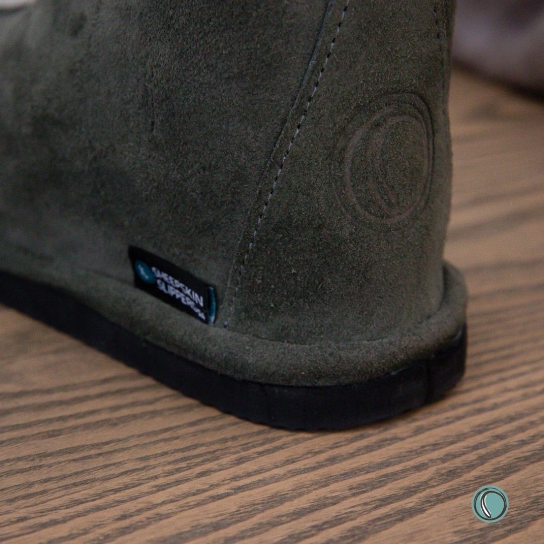 Shushu Ankle Boots | Olive-Grey | Sheepskin & Suede | MADE TO ORDER