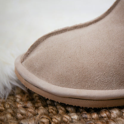PRE-ORDER | Shushu Ankle Boots | Stone | Unisex Sheepskin & Suede Boots