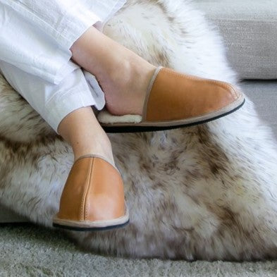 NEW | Mule | Toffee | Leather | Binding Collar