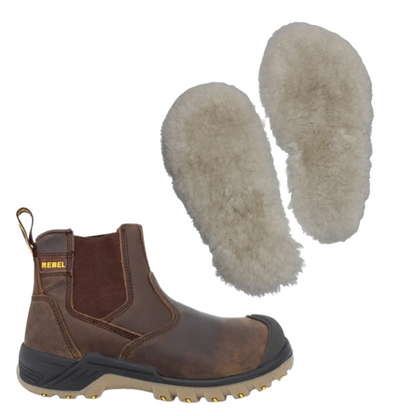 Sheepskin Insoles | Grey | Handcrafted